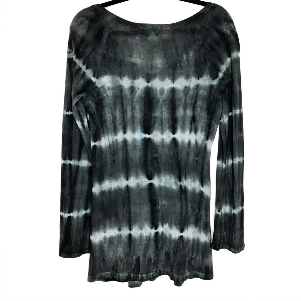 Free Society Beaded Top Womens Medium Tie Dye Vneck Boho Rocker Glam Steampunk - Picture 5 of 11